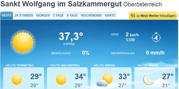 Allzeit-Juni-Rekord in Waidhofen