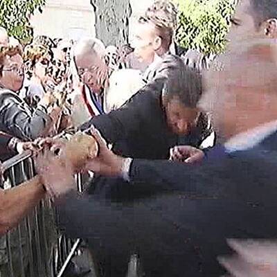 Attacke auf Nicolas Sarkozy