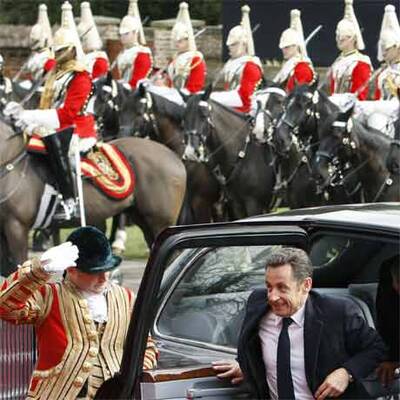 Sarkozy's zu Besuch in London