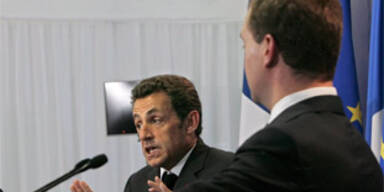 Sarkozy und Medwedew stritten um Truppenabzug