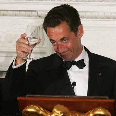 Der heitere Antrittsbesuch von Sarkozy