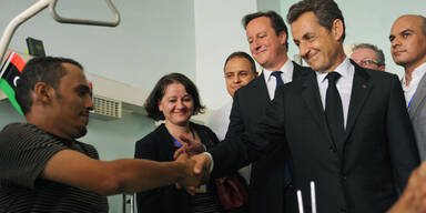 Sarkozy Cameron Libyen