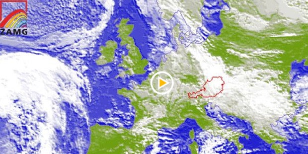 Regen-Walze hängt über Österreich fest