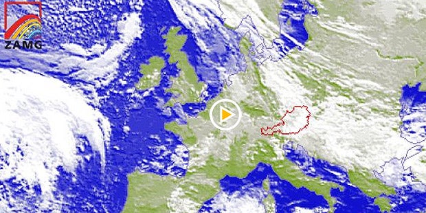 Regen-Walze hängt über Österreich fest