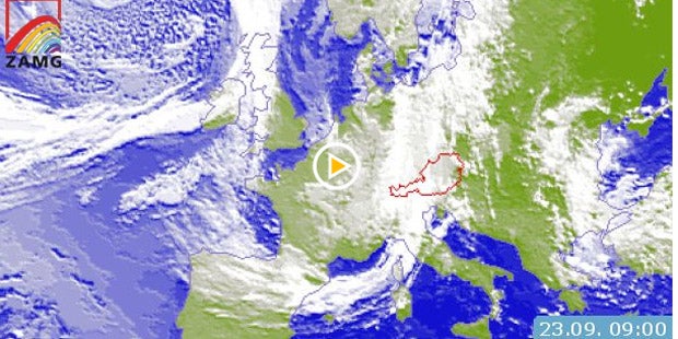 Kaltfront bringt Schnee und Regen
