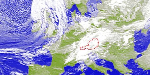 Orkan wütet in Österreich