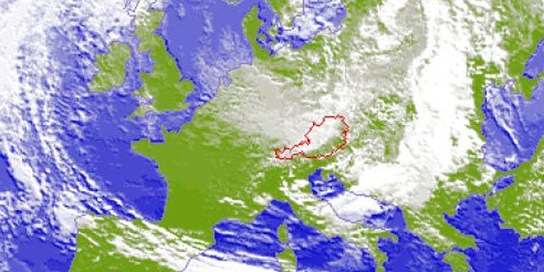 Schnee und Regen in Österreich