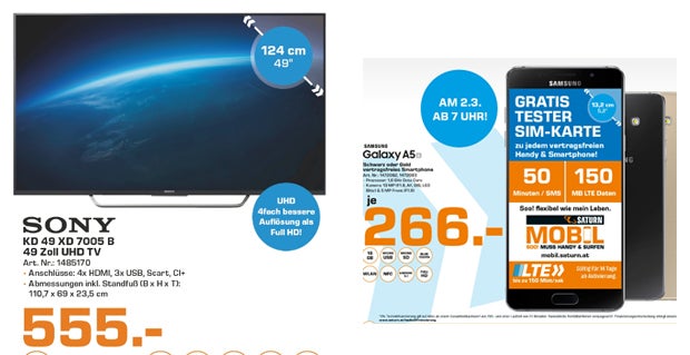 iPhone SE, MacBook Air & Sony 4K-TV billig wie nie