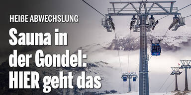 Sauna in der Gondel: HIER geht das