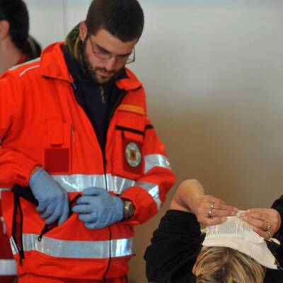 Kreuzfahrtschiff auf Grund gelaufen