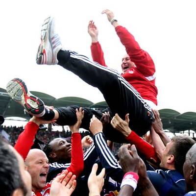 So feierten Bullen den Titel