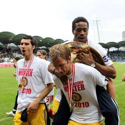 So feierten Bullen den Titel