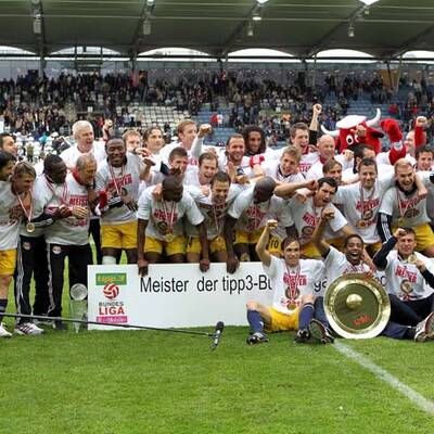 So feierten Bullen den Titel