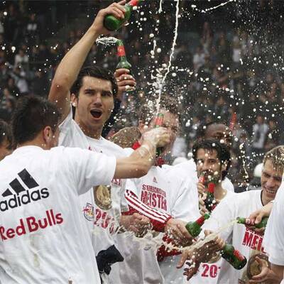 So feierten Bullen den Titel