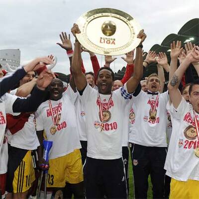 So feierten Bullen den Titel