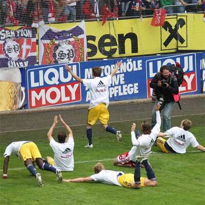 So feierten Bullen den Titel