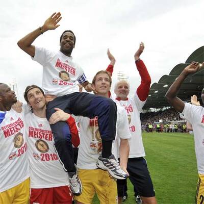 So feierten Bullen den Titel