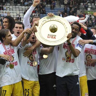 So feierten Bullen den Titel