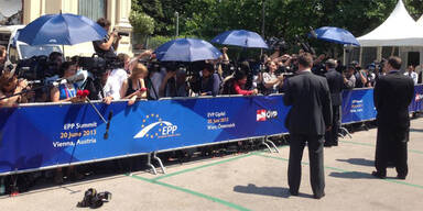 EVP-Gipfel: Merkel in Wien
