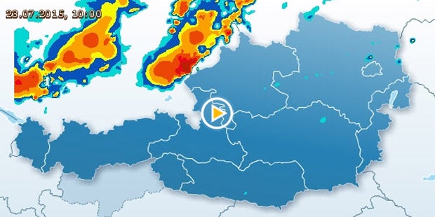 Gewitter machen die Hitze kalt