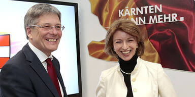 Gaby Schaunig (r.) und Peter Kaiser