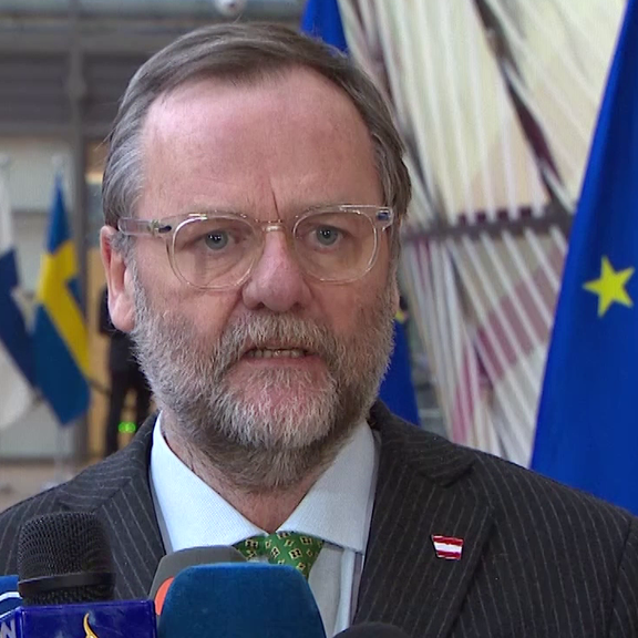 Sepp Schellhorn beim EU-Außenministerrat