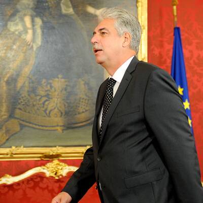 Neo-Finanzminister Schelling bei Fischer