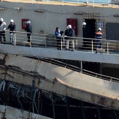 Schettino zurück auf der Costa Concordia