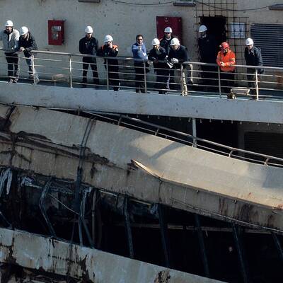 Schettino zurück auf der Costa Concordia