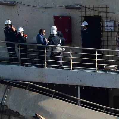 Schettino zurück auf der Costa Concordia