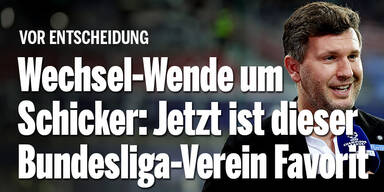 Wechsel-Wende um Schicker: Jetzt ist dieser Bundesliga-Verein Favorit