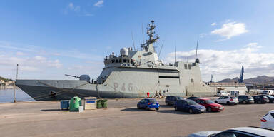 Spanisches Kriegsschiff "Furor"