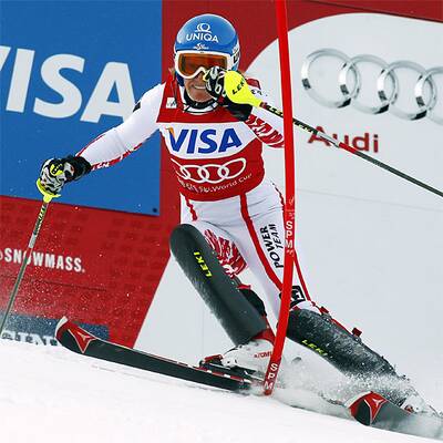 Schild-Out im Aspen-Slalom