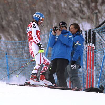 Schild-Out im Aspen-Slalom