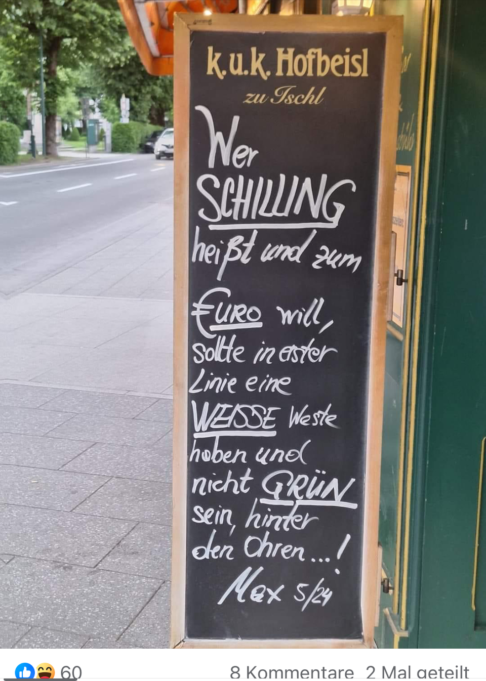 Wirt zu Lena Schilling.