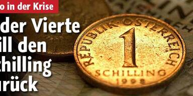 Jeder Vierte will den Schilling wieder