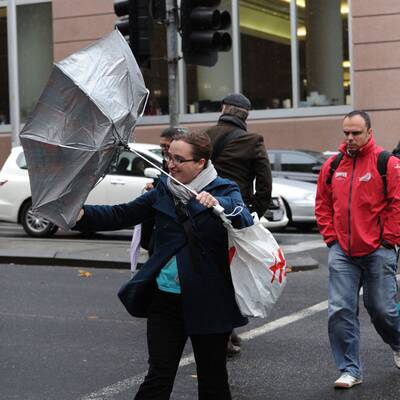 Sturm, Orkan und Schnee