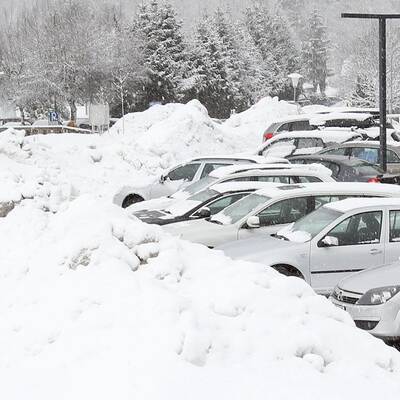 Schladming versinkt im Schnee