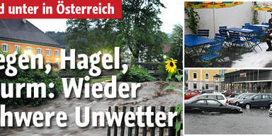 Erneut heftige Unwetter im ganzen Land