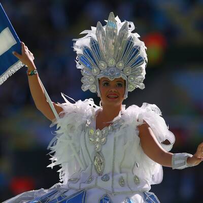 Die Schlussfeier der Fußball-WM