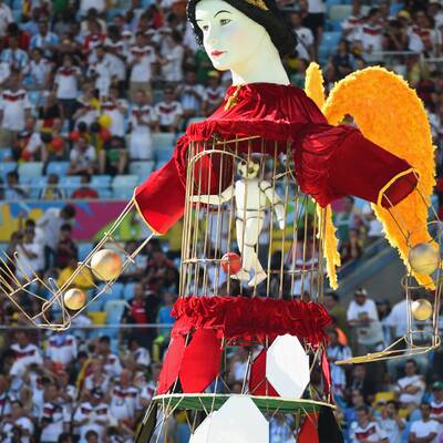 Die Schlussfeier der Fußball-WM