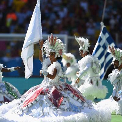 Die Schlussfeier der Fußball-WM