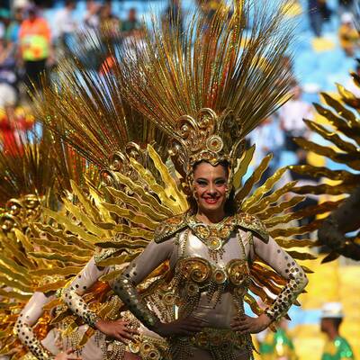 Die Schlussfeier der Fußball-WM