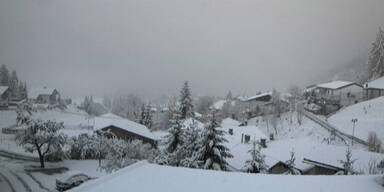 Wintereinbruch in Westösterreich