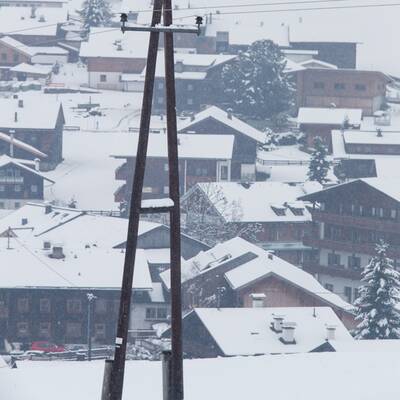 Wintereinbruch in Österreich