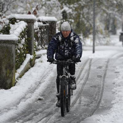 Wintereinbruch in Österreich