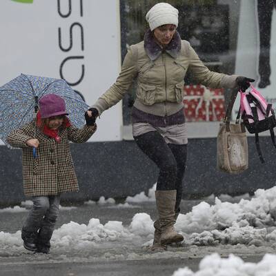 Wintereinbruch in Österreich
