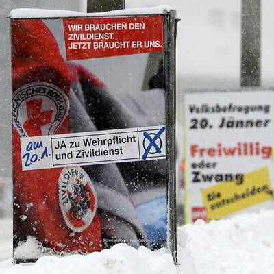 Wintereinbruch in Österreich