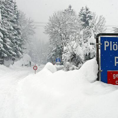Schneechaos in Kärnten