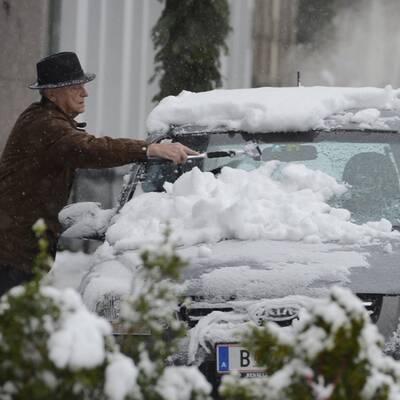 Wintereinbruch in Österreich